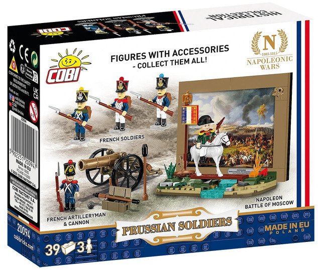 Cobi 20094 Napoleon Prusskí vojaci 3 figúrky s doplnkami, 39k