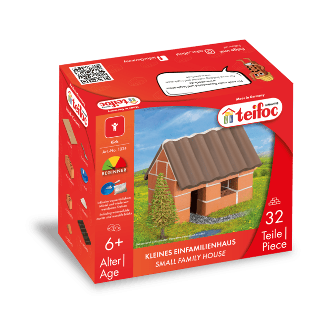 TEIFOC Baukasten Kleines Familienhaus 32 Teile
