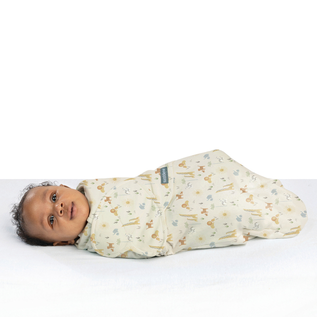 INGENUITY Zavinovač SwaddleMe™ Uliatka pamuk 1 TOG 0-3m Monogram Collection™ Safari Swa