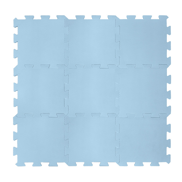 Penová podložka Puzzle 30x30 cm 9ks, Floral Blue