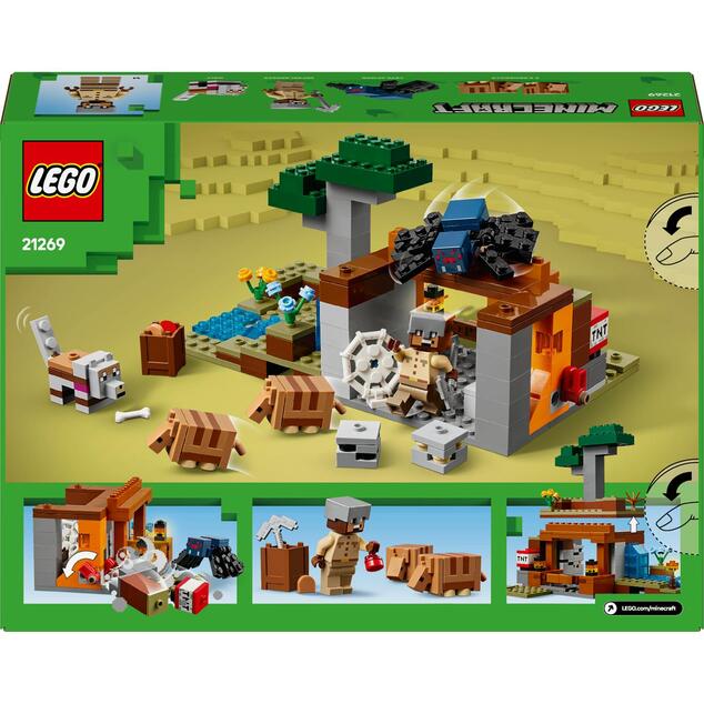 LEGO® Minecraft®  21269 Výprava do bane a pásovec