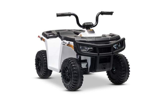 Licencovaná elektrická štvorkolka Arctic Cat 12V so zadným pohonom, biela, LED svetlá, Lít