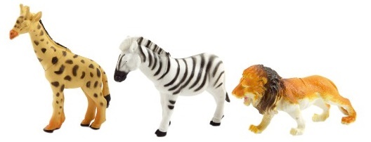 Zvieratká safari ZOO 6ks plast 10cm