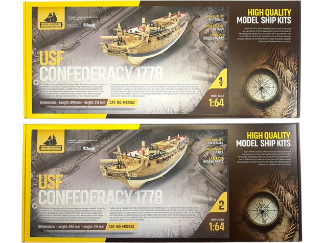 Model Shipways USF Confederacy 1778 1:64 komplet