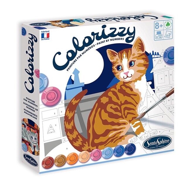 SENTOSPHERE COLORIZZY Maľovanie podľa čísel Mačky