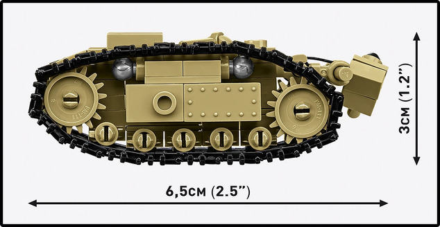 Cobi 2680 II WW GOLIATH лек носач на товар, Варшавско въстание, 1:28, 311 к, 2 ф