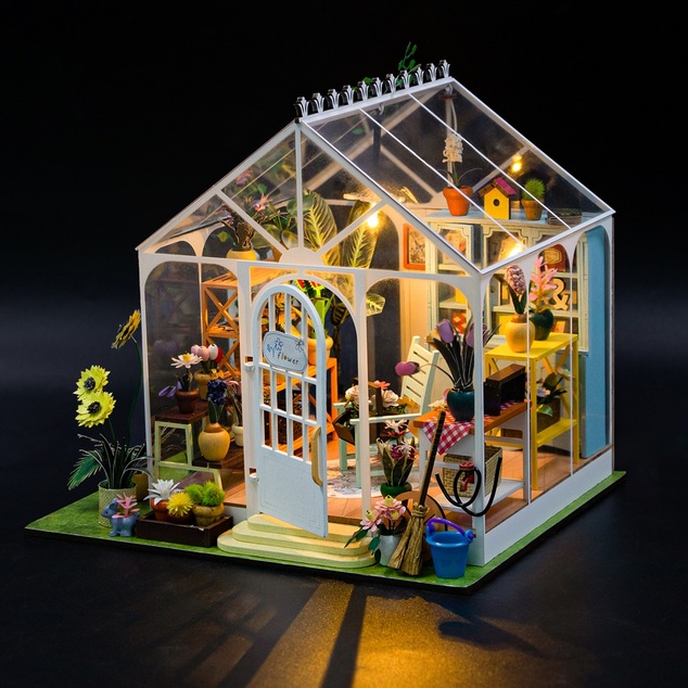 2Kids Toys Miniaturhaus Blühender Pavillon