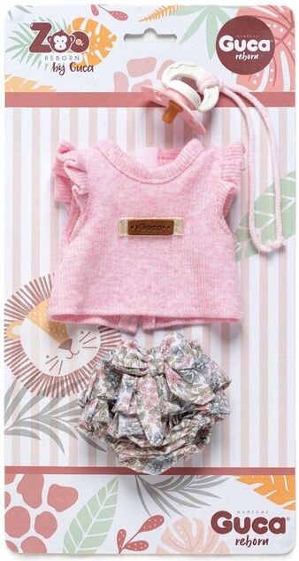 Guca OP994 abbigliamento per scimmietta bebè REBORN taglia 32 cm con accessori
