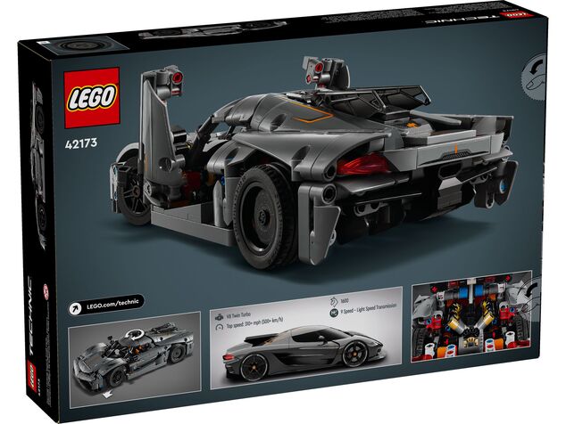 LEGO® Technic 42173 Sivé hyperauto Koenigsegg Jesko Absolut