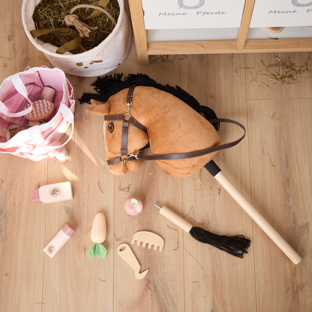 Bieco - Hobby Horsing na tyči - koník hnedý, veľ. S
