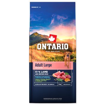Krmivo Ontario Adult Large Lamb &amp; Brown Rice 12kg