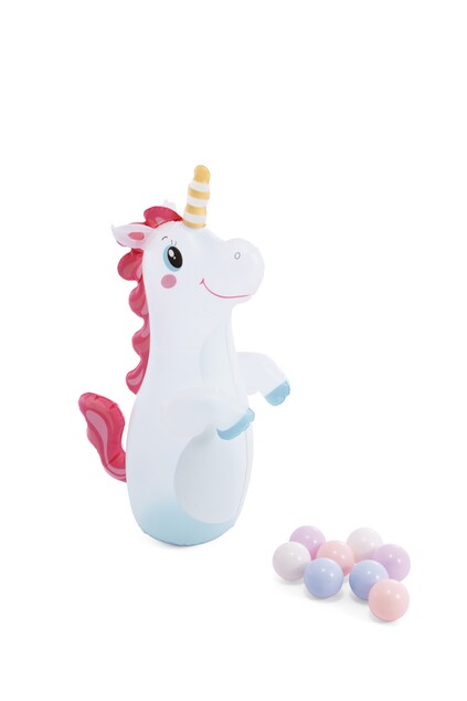 Intex 56148 Centro de juegos inflable Unicornio castillo, 196 x 178 x 127 cm