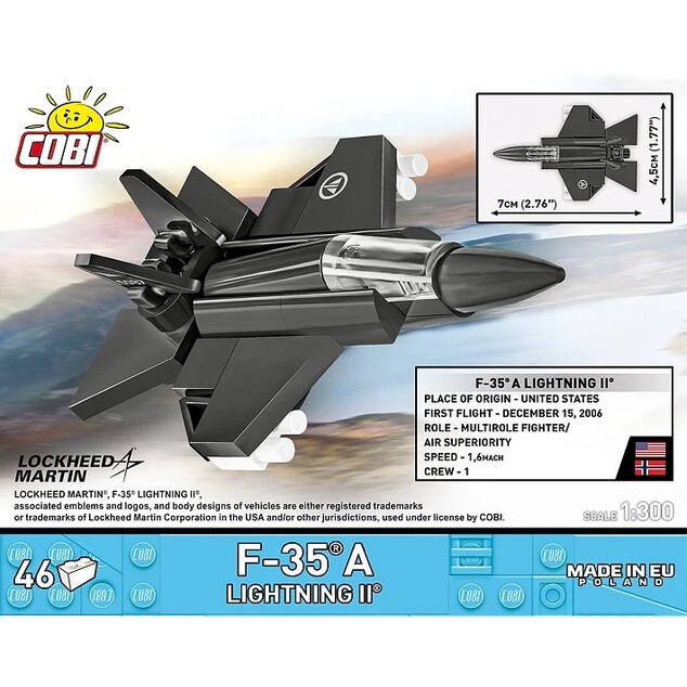 Cobi Forțele Armate Lockeed Martin F-35A Norvegia, 1:300, 47 k