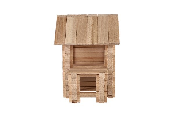 Bausatz Holzhaus 102 Teile in Schachtel 28x18x7cm