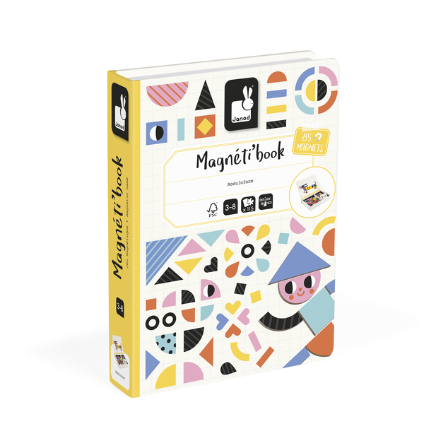 Janod Magnetibook Moduloform Magnetická kniha pre deti