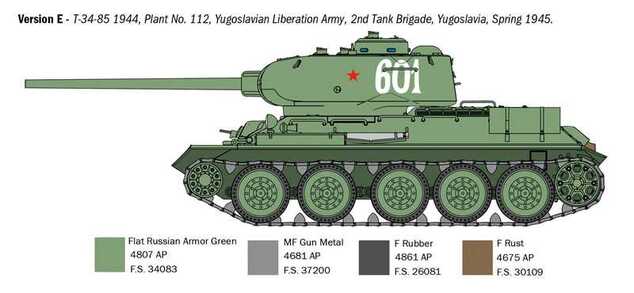 Model Kit tank 6758 - T34/85 Zavod 112 Mod. 1944 (1:35)