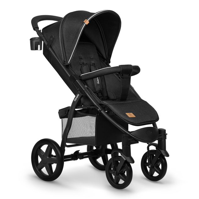 Lionelo Kočík športový Annet Plus Black Carbon