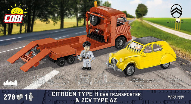Cobi Citroën Type H Odťahovka, 1:35, 280 k, 1 f