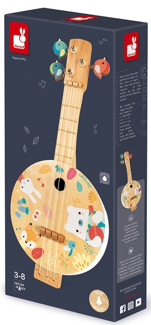 Janod Pure guitarra infantil para los más pequeños Banjo