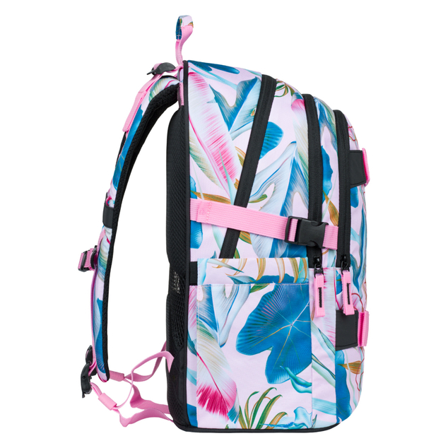 BAAGL SET 5 Skate Leafs: Rucksack, Federmäppchen, Beutel, Gürteltasche, Laptop-Hülle