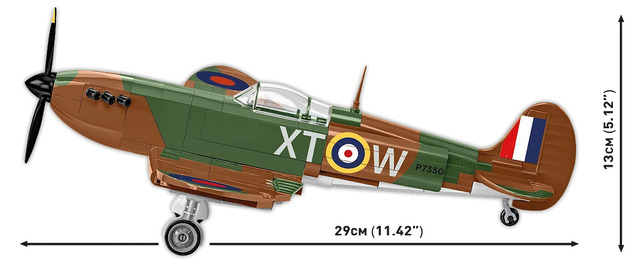 Cobi 5778 II WW Supermarine Spitfire Mk.II, 1:32, 384 k, 1 f