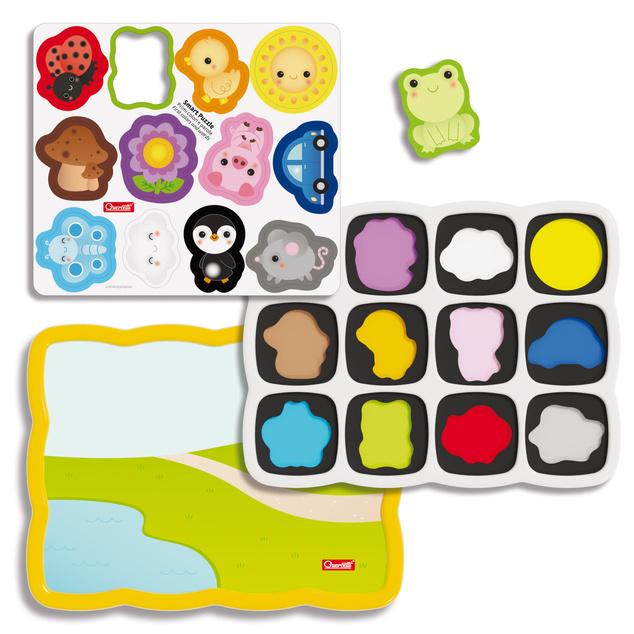 Quercetti Smart Puzzle - Prvé farby a slová