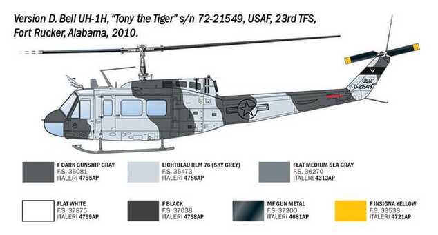 Model Kit helikopter 2845 - AB.205 / UH-1D "SAR" (1:48)