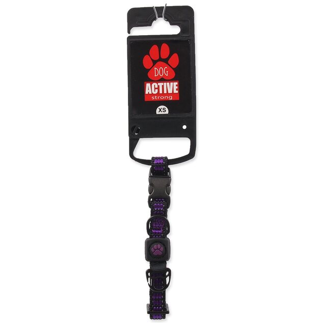 Obojok Active Dog Strong XS fialový 1x21-30cm
