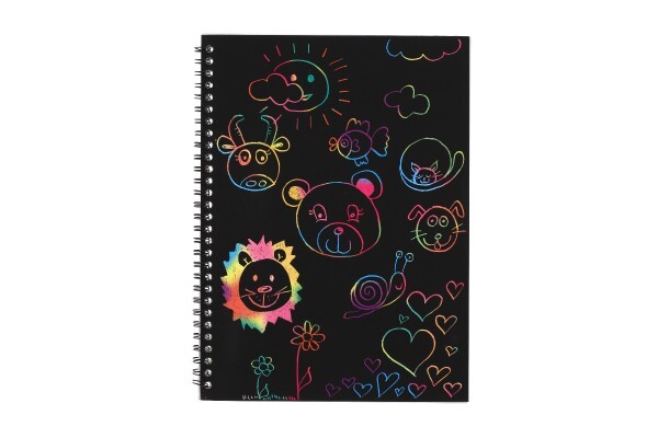 Škrabací/Vyškrabovací notes dúhový 10 listov