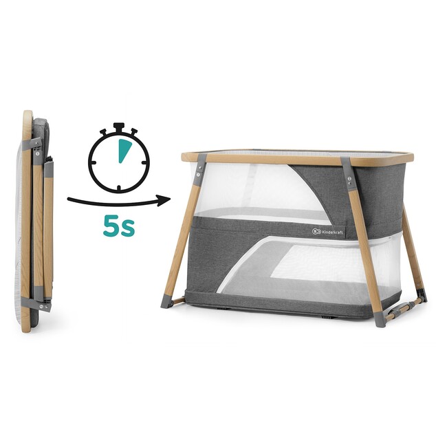 Postieľka multifunkčná 4v1 Sofi Gray Kinderkraft 2019