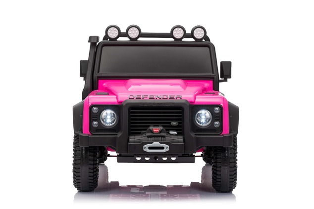 Elektrické autíčko Land Rover Defender 110 SVX 12V, ružové, 4X4 pohon, LED svetlá, predné