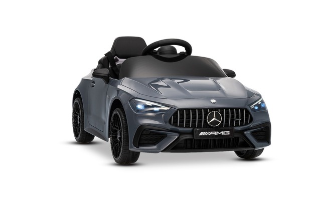 Elektrické autíčko Mercedes CLE 12V s pohonom zadných kolies, sivé, Jednomiestne, Lítiová