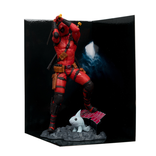 McFarlane Toys Marvel Deadpool 1:10th Scale Collectible with Scene (Deadpool #1)