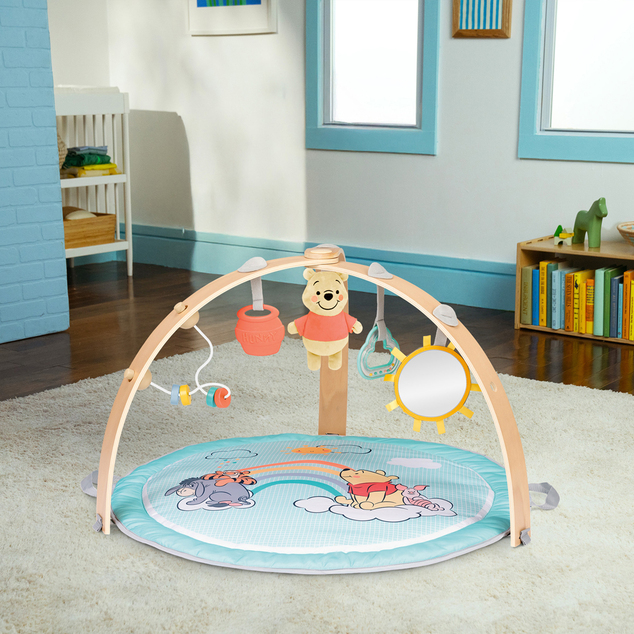 DISNEY BABY Razvojna deka za igru za motoričke i osjetilne vještine, obostrana Winnie the Pooh ™ Hu