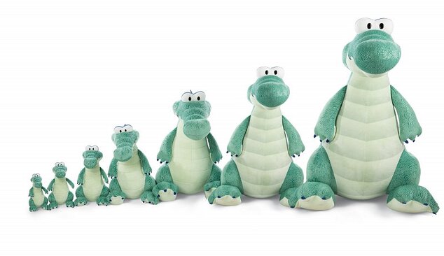 NICI peluche coccodrillo McDile 37cm seduto, VERDE