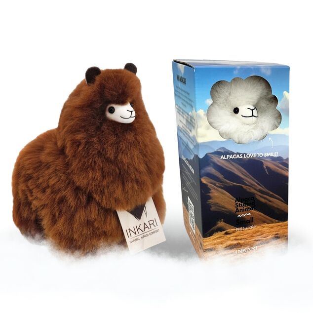 INKARI Plyšová hračka Alpaca Small Walnut 23cm