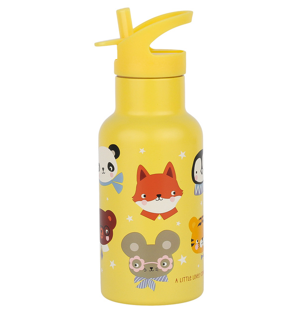 A Little Lovely Company - nerezová fľaša na pitie, 350 ml - zvierací kamaráti