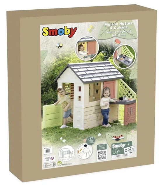 Smoby Domček Life Nature s kuchynkou