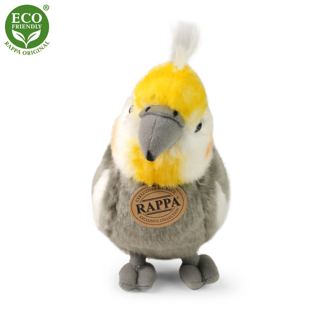 Plyšový papagáj korela chocholatá 20 cm ECO-FRIENDLY