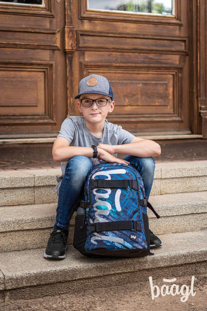 BAAGL SADA 3 Skate Strukturen: Rucksack, Umhängetasche, Tasche