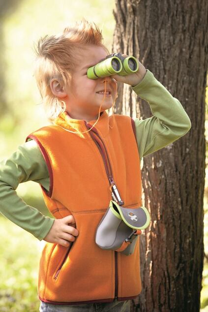 Haba Terra Kids Jumelles pour enfants avec étui et mousqueton