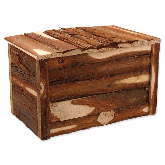 Maison Small Animals en bois avec écorce 28x18x16cm