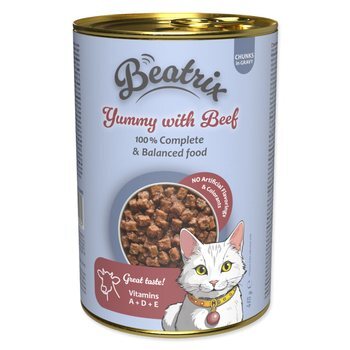 Konzerva Beatrix Adult s hovädzím mäsom 415g