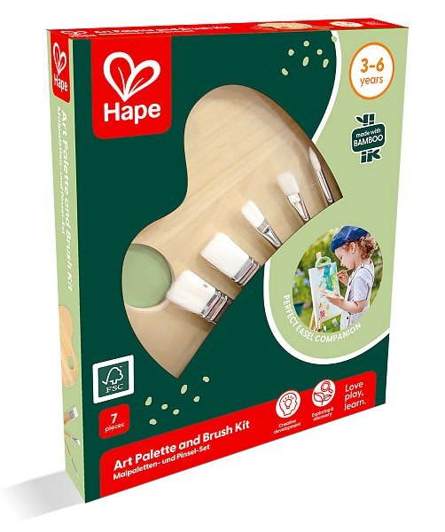 Hape Výtvarná paleta a sada štetcov