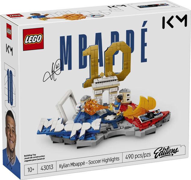 LEGO® Editions 43013 Kylian Mbappé – Hviezdne momenty futbalu