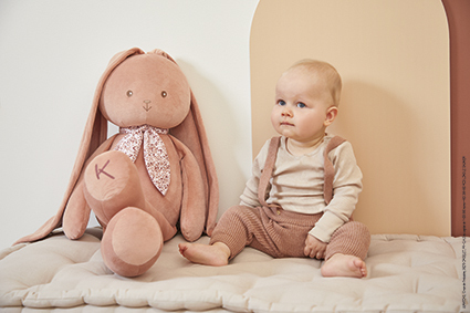 Kaloo Lapinoo Veľký Plyšový zajac s dlhými ušami terracotta 80 cm