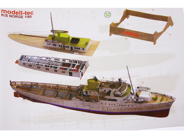 Modell-Tec Kongespiet Norge 1:60 kit