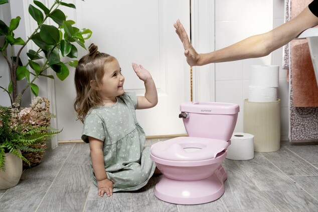 INGENUITY Kinder-Toilette mit Geräusch My Size™ Rosa