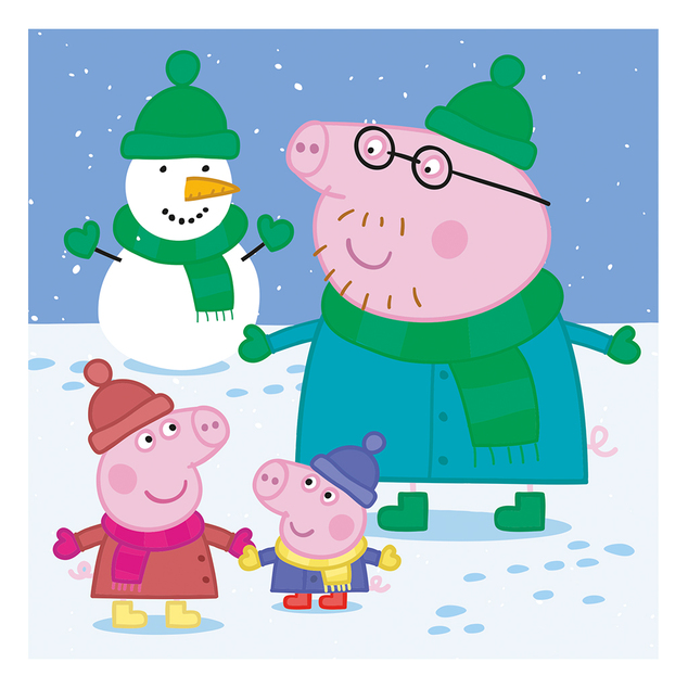 Dino Peppa Pig 3x55 Puzzle