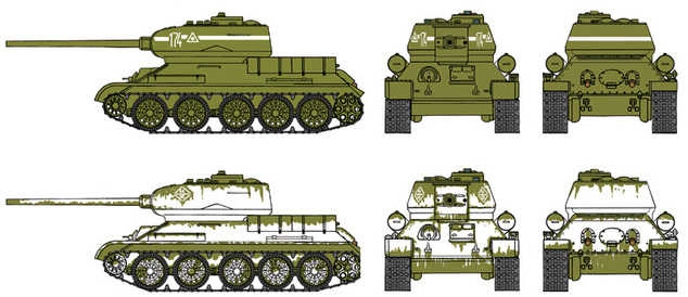 Fast Assembly tanky 7515 - T-34/85 (1:72)
